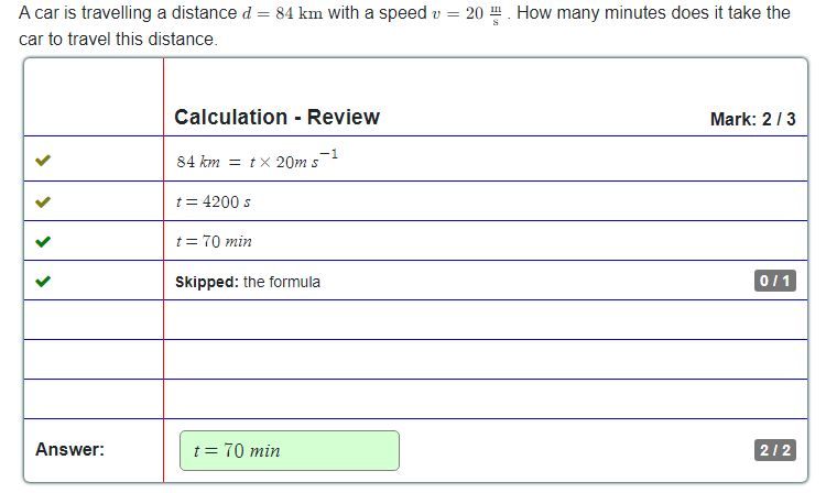 Review of the submission