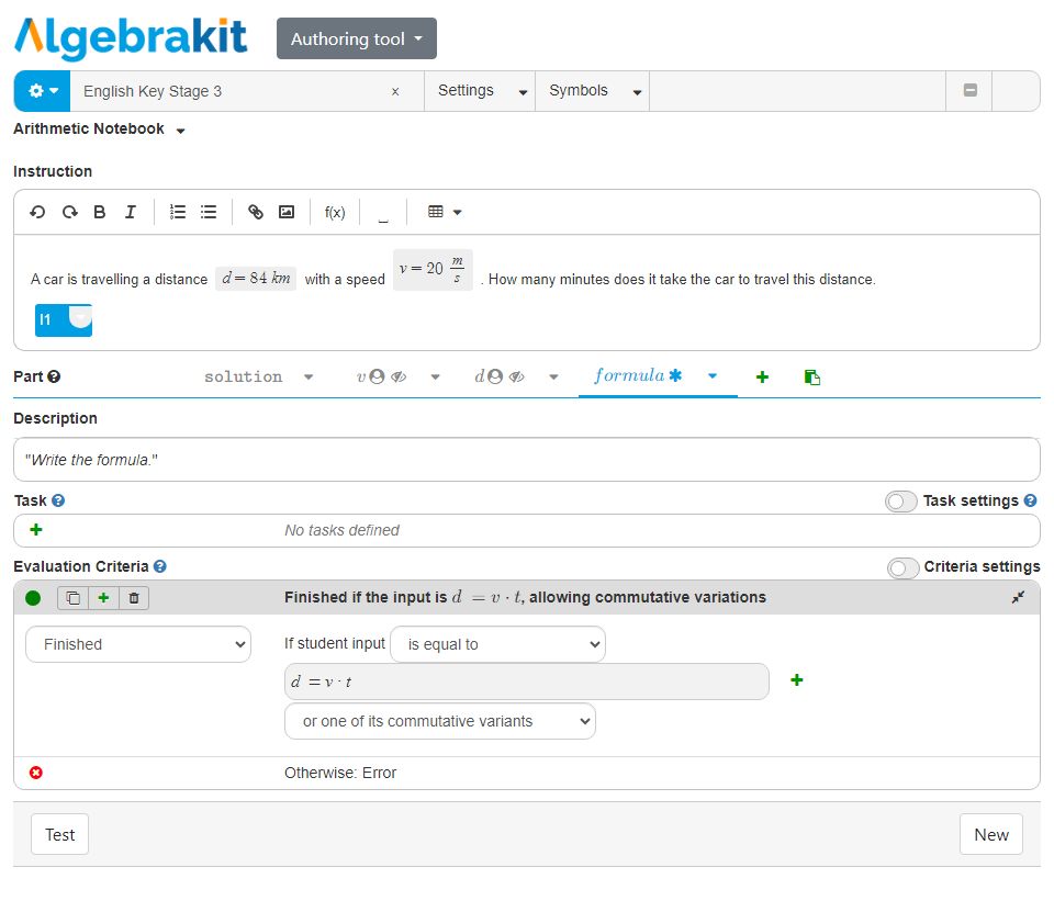 The intermediate task